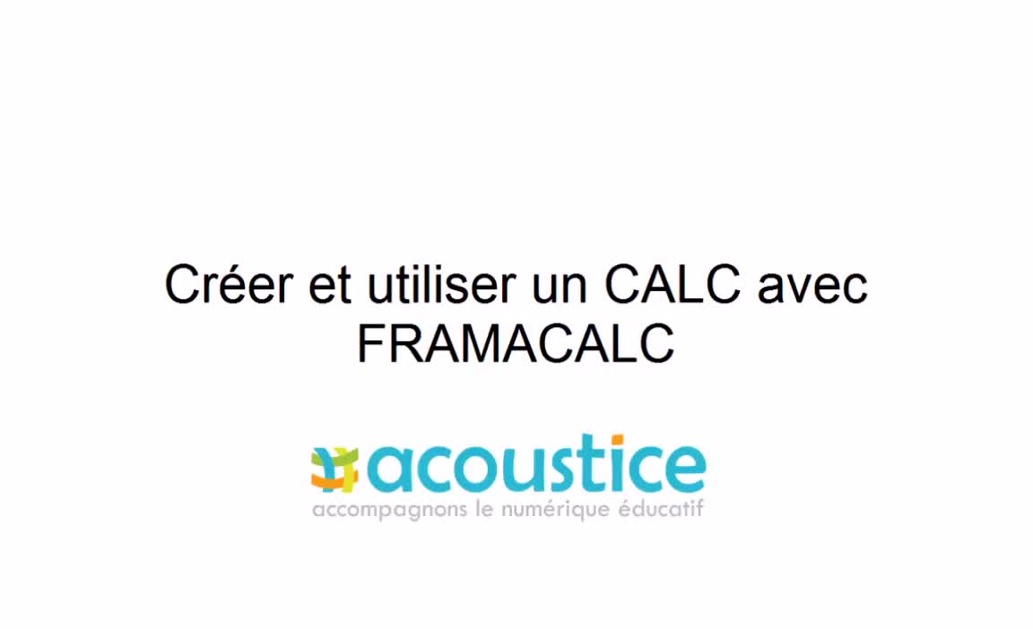 Créer et utiliser un calc avec Framacalc