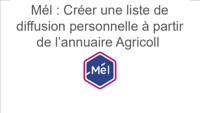 Création d'une liste de diffusion à partir de l'annuaire Agricoll